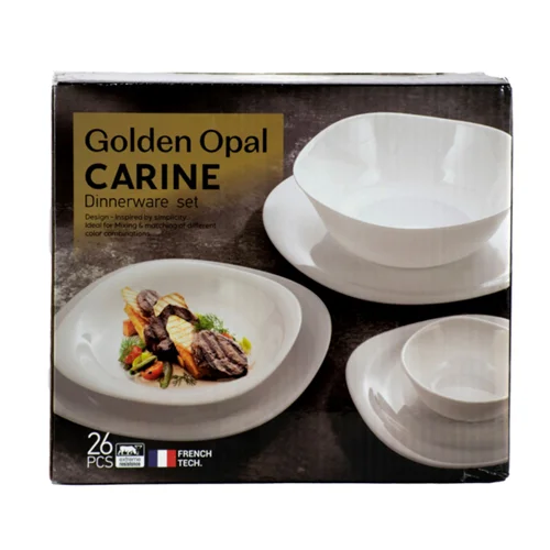 سرویس غذاخوری 26 پارچه گلدن اوپال مدل Carine