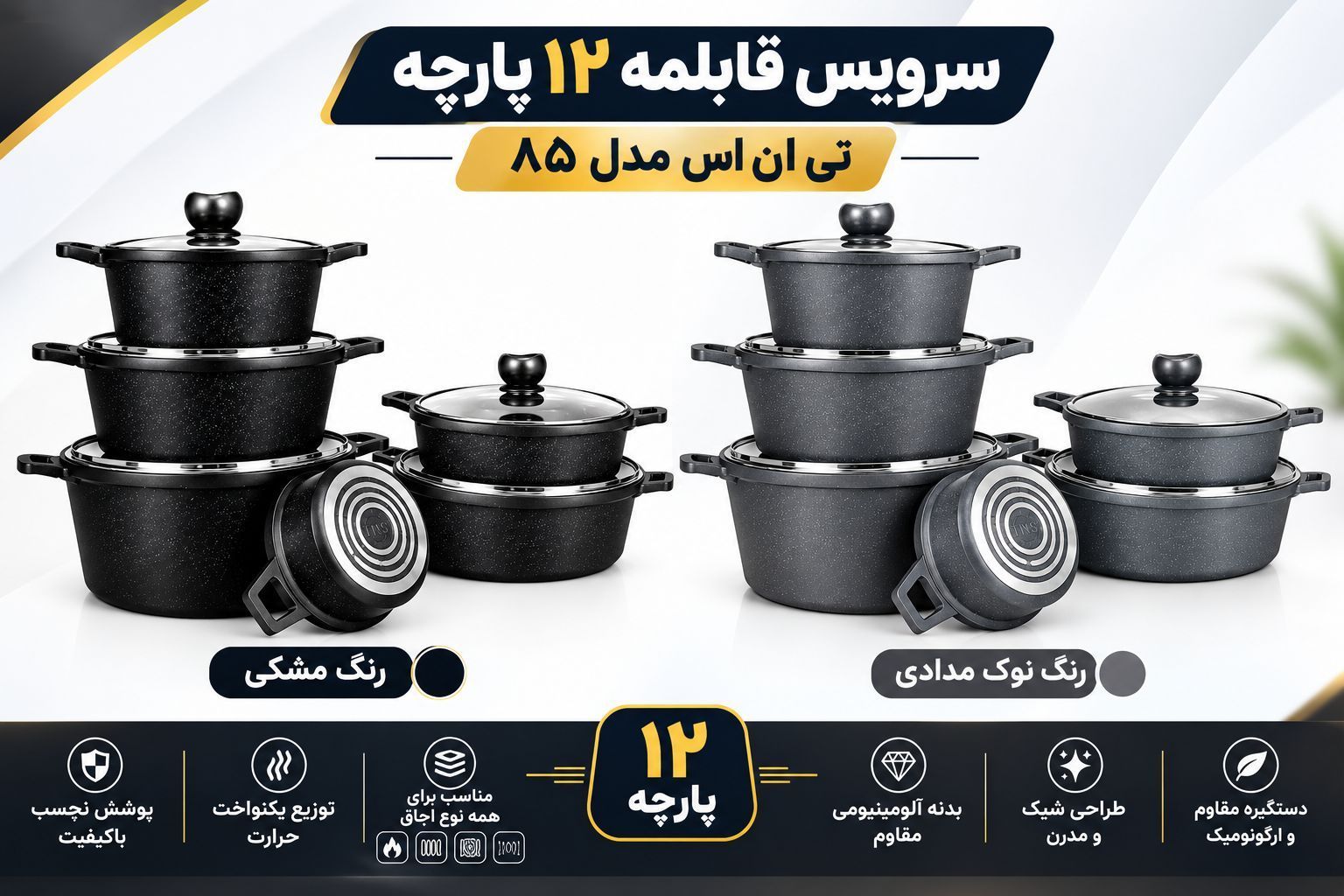 سرویس قابلمه چدن تی ان اس